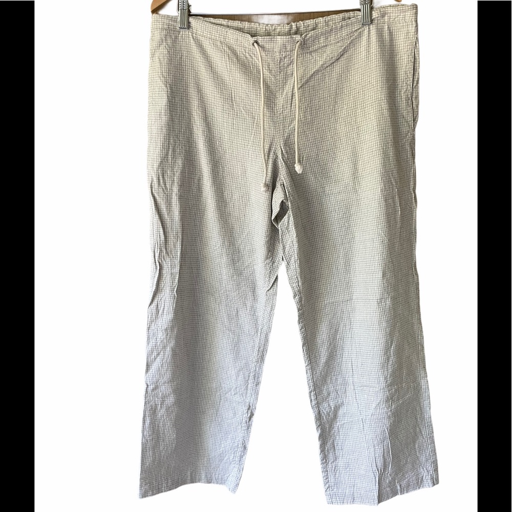 Polo Ralph Lauren Mini-Stripe Drawstring Crop Pant